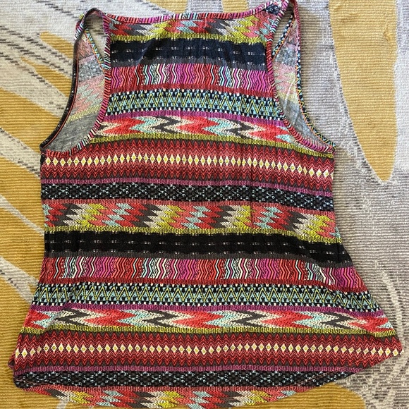 Multicolored Tribal Print Tank Top- Billabong - Picture 2 of 5